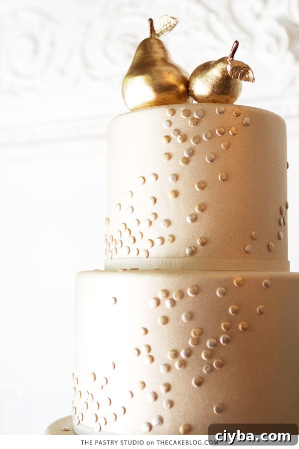 Golden Pear Cake | by The Pastry Studio for TheCakeBlog.com