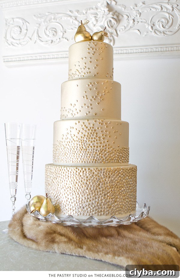 Golden Pear Cake | by The Pastry Studio for TheCakeBlog.com