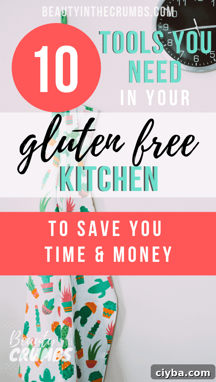 Top 10 kitchen tools you need to save you time and money while eating gluten-free.

#glutenfreediet #glutenfreecooking #savingmoney #frugalkitchentips #glutenfreelifestyletips
