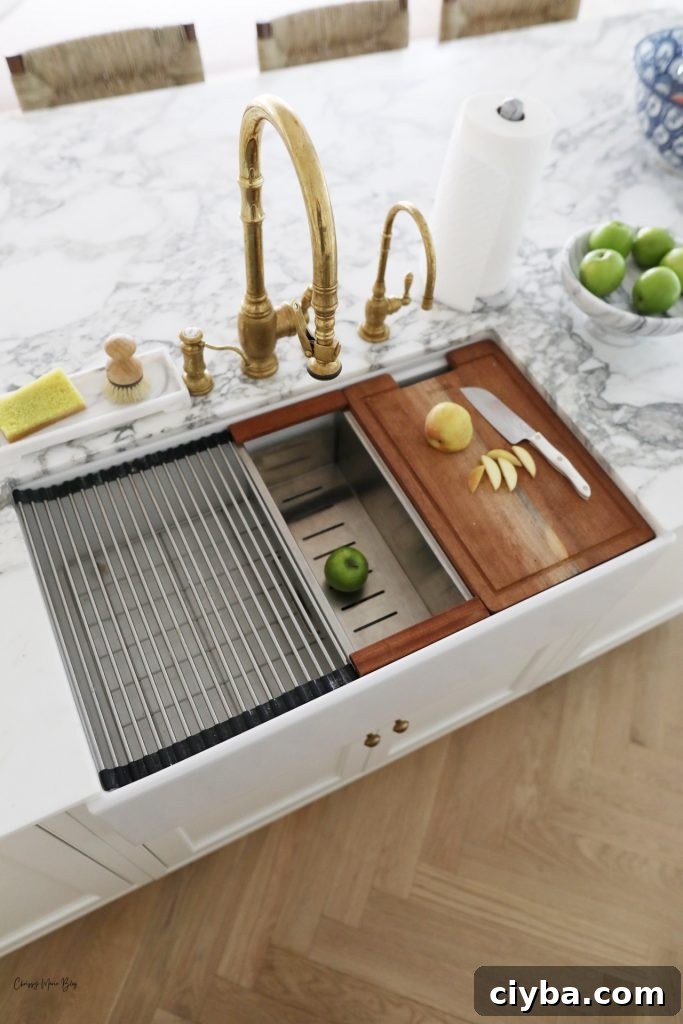 our BOCCHI workstation sink with accessories