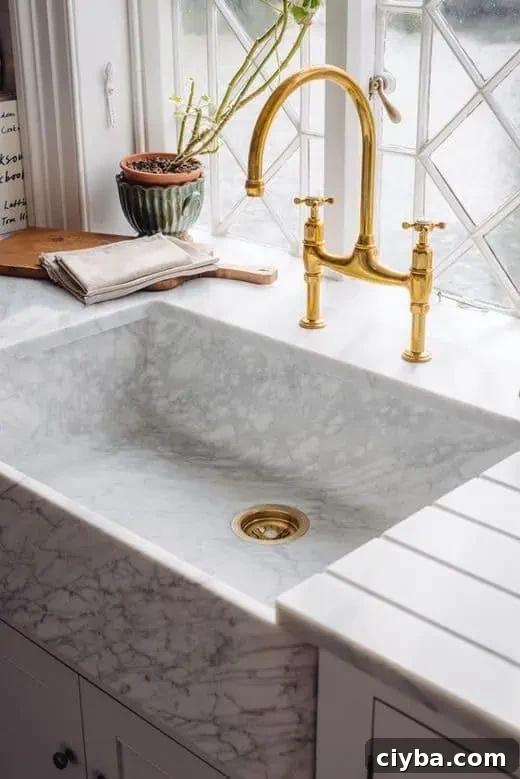 marble sink is a kitchen trend in 2023