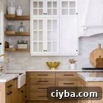 wood and white cabinets are a kitchen trend for 2021