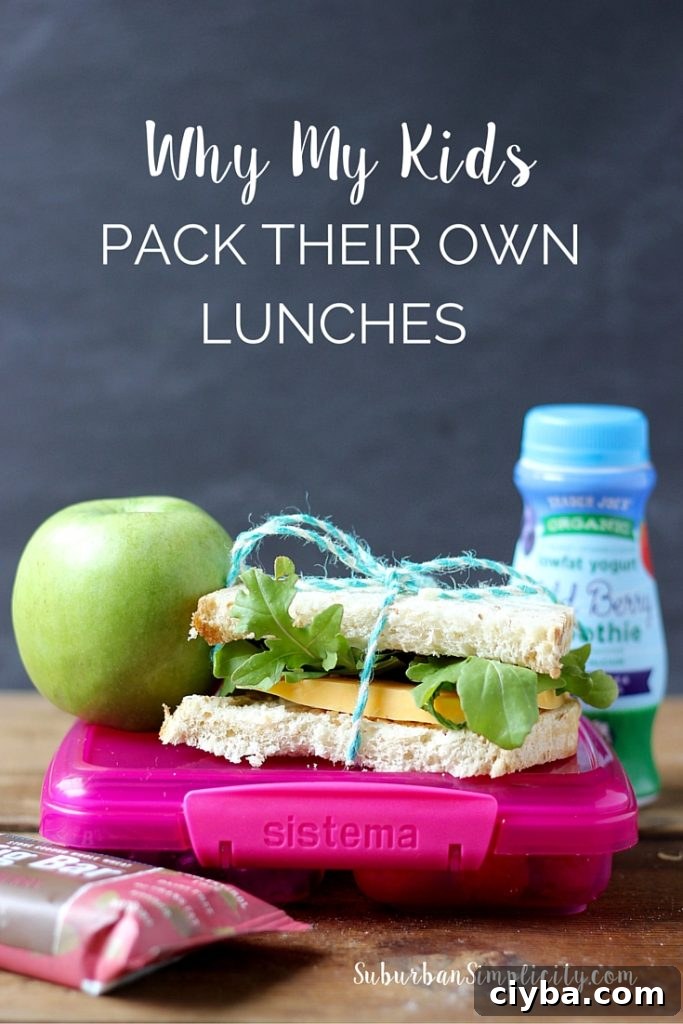 Learn Why My Kids Pack Their Own Lunches and what life skills it teaches them. Kids gain so much by giving them a little responsibility. 