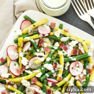 Green-Bean-Radish-Bacon-Salad-with-Creamy-Feta-Dressing