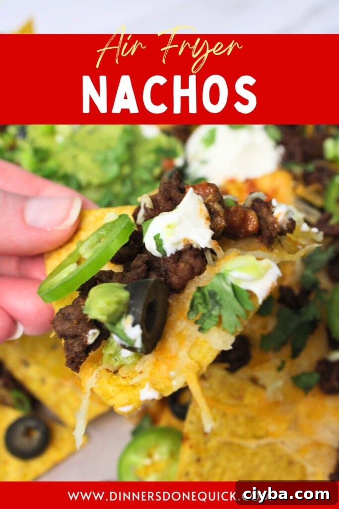 air fryer nachos with ground beef recipe dinners done quick pinterest