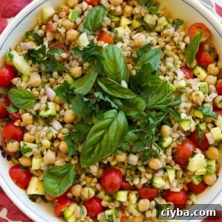 Garden Vegetable & Herb Farro Salad