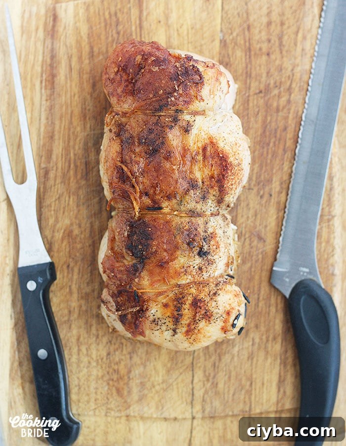 Wild Rice Stuffed Turkey Breast