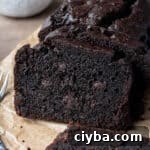 Close up of the sliced cake.