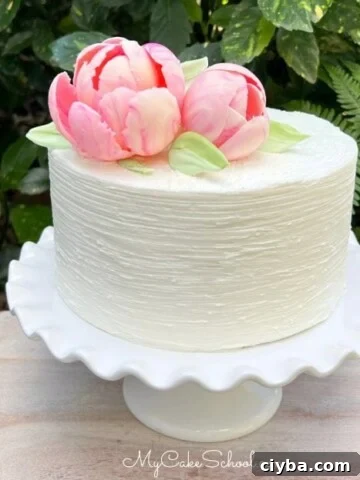 Elegant chocolate flowers cake thumbnail