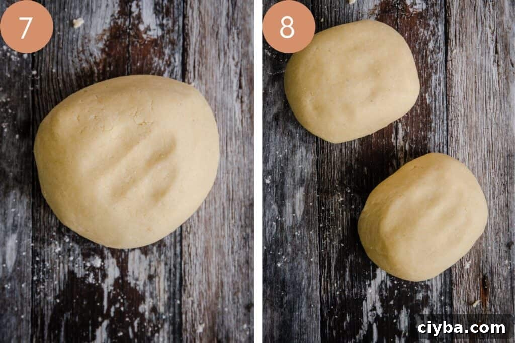 Gluten-Free Sausage Rolls with Homemade Pastry Recipe 9 Two images of pastry rolled up in balls