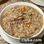 Creamy Smoked Turkey and Rice Soup (Slow Cooker)