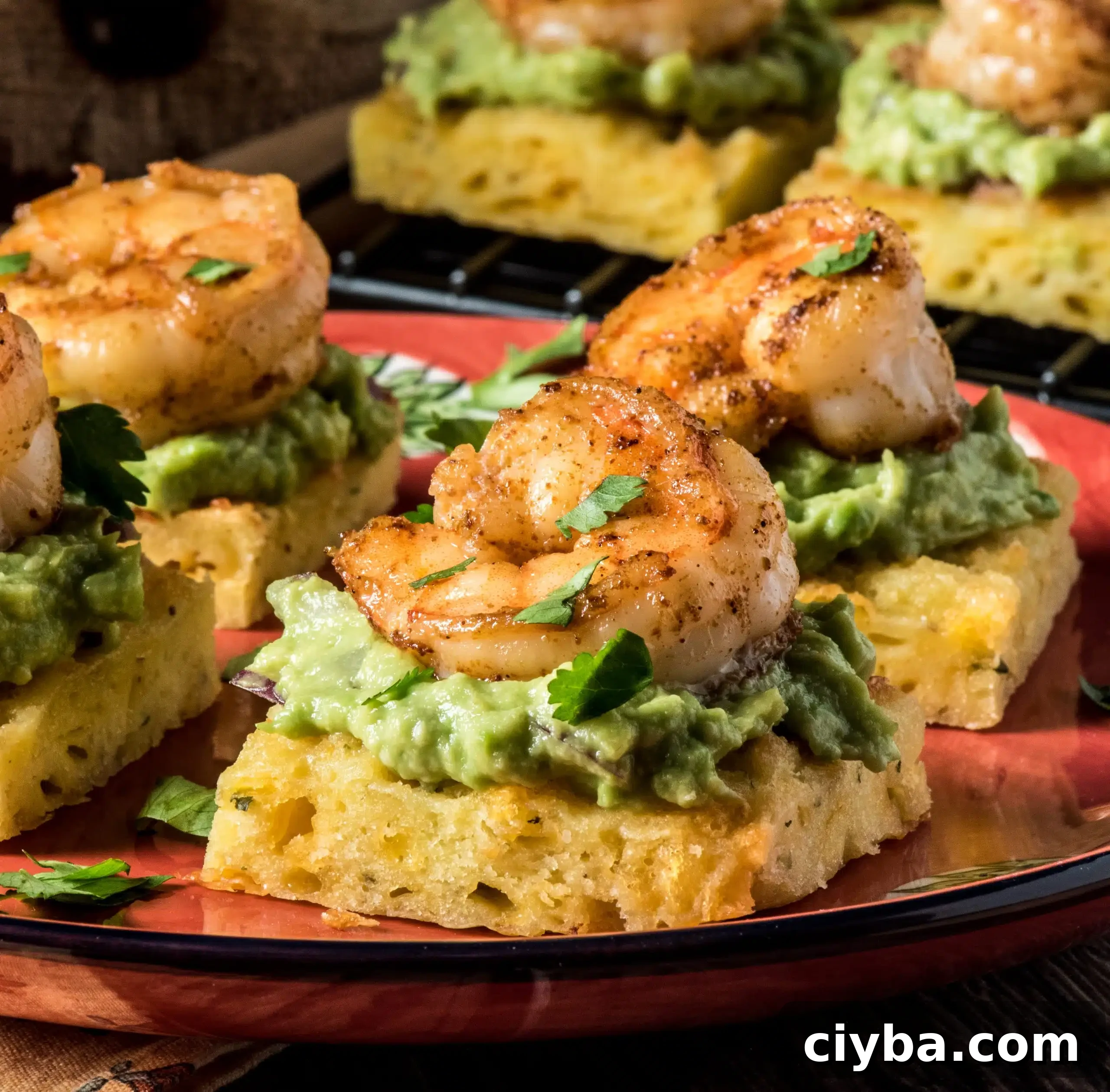 Shrimp and Guacamole Appetizer