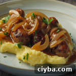 Classic Bangers and Mash with Rich Onion Gravy Recipe 2 img 18904 2