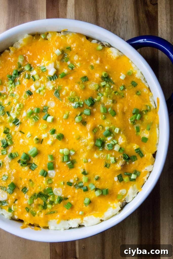 Turkey Shepherd's Pie in a baking pan