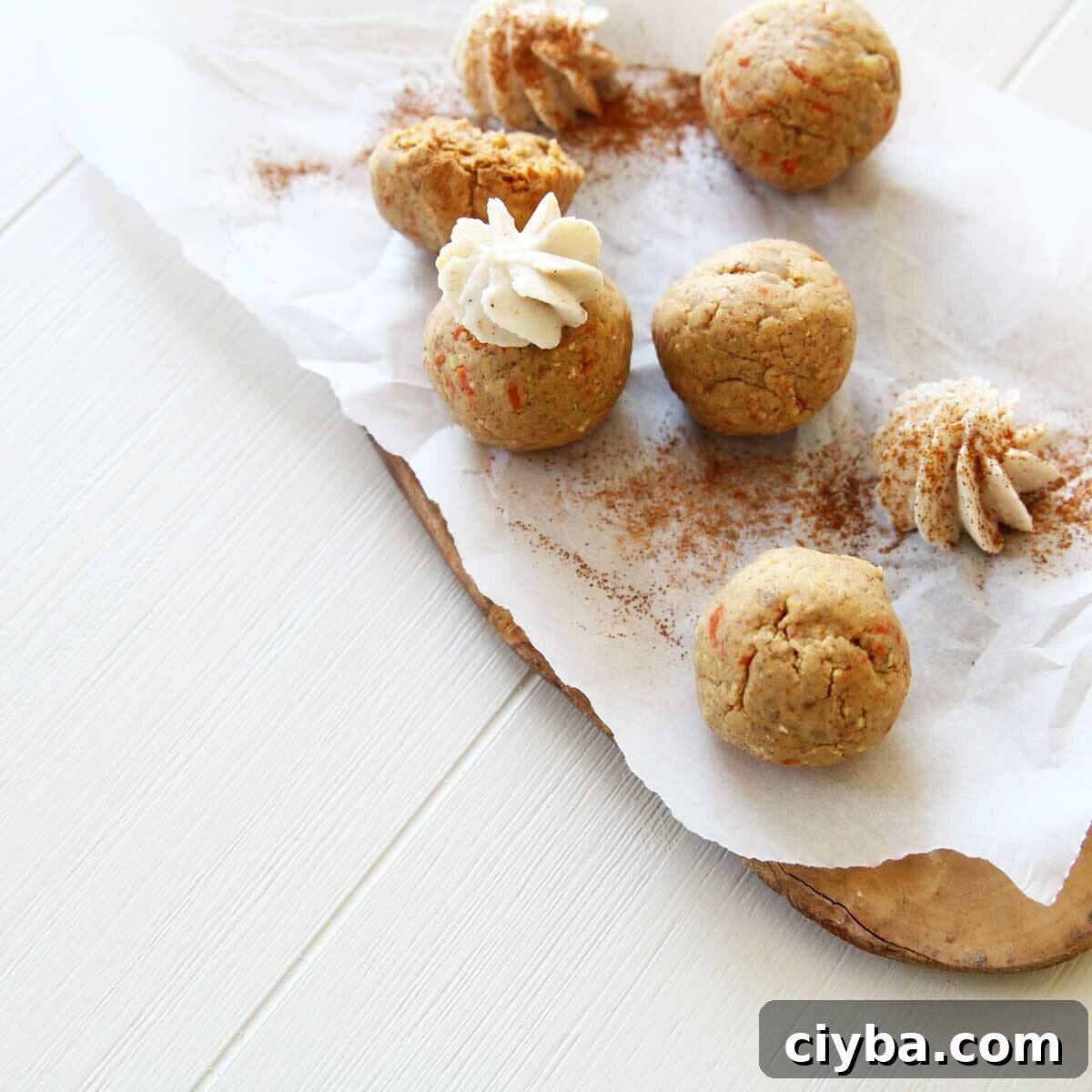Cauliflower and Carrot Protein Balls — Carrot Cake Energy Bites 10 Protein balls with frosting