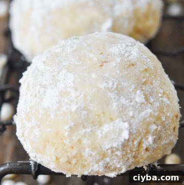 Italian Wedding Cookies on a cooling rack
