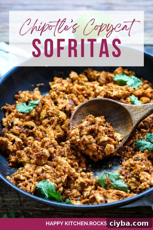 Chipotle-Style Sofritas Recipe: Spicy Tofu Bowl in 30 Minutes 14 This easy copycat sofritas recipe made with crumbled tofu and delightful pepper sauce tastes even better than Chipotle's. Great plant-based topping for burritos, tacos, bowls and beyond!