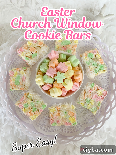 Easter Church Window Cookie Bar Recipe 12 Easter Church Window Cookie Bars, Easter Church window cookies, Easter Stained glass cookies, Easter catherdral window cookies, best church window cookie recipe, church window cookie bars, best easy church window cookies white chocolate and macadamia nuts