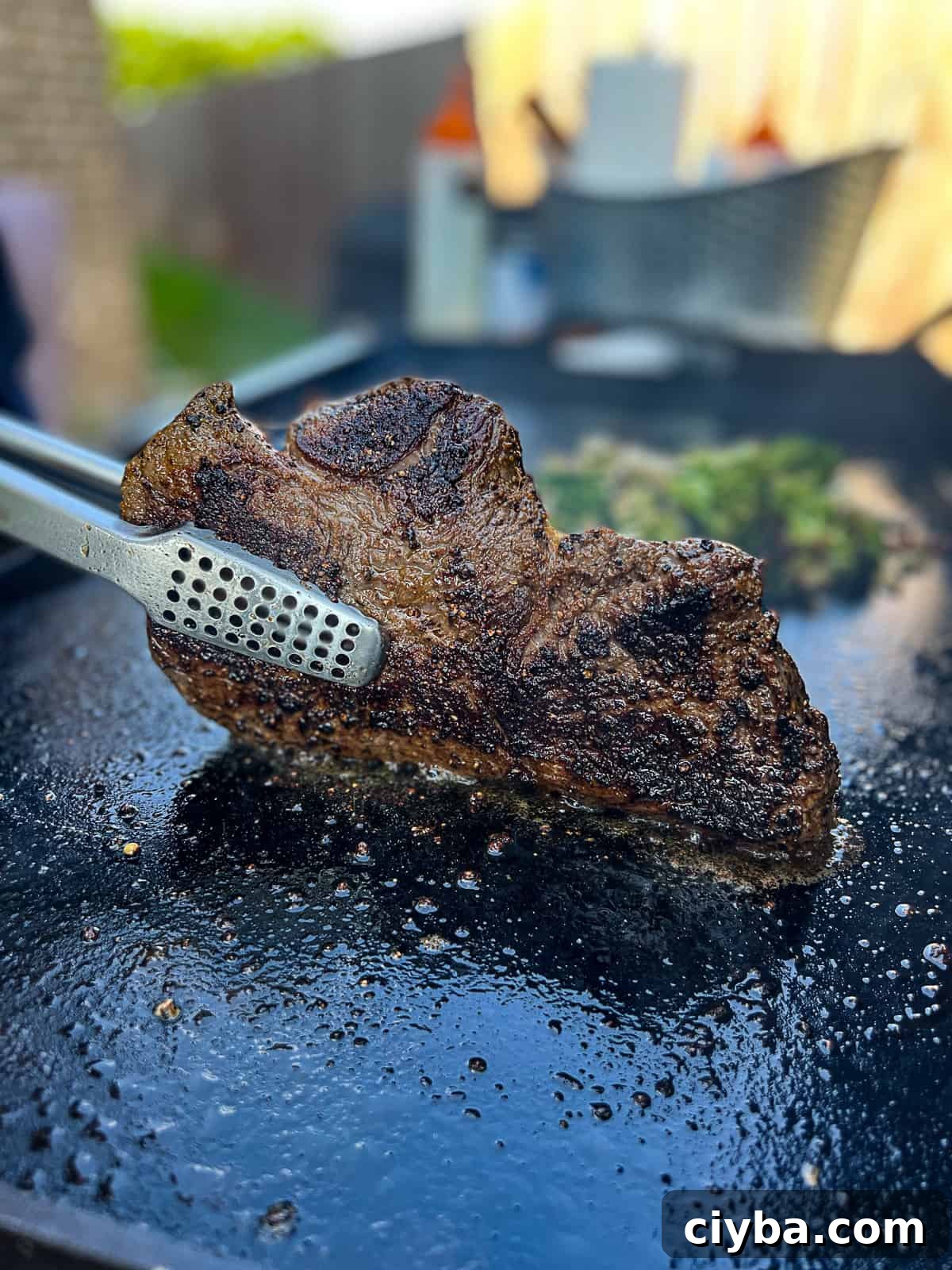 Searing Sirloin Steak on the Traeger Flatrock Griddle