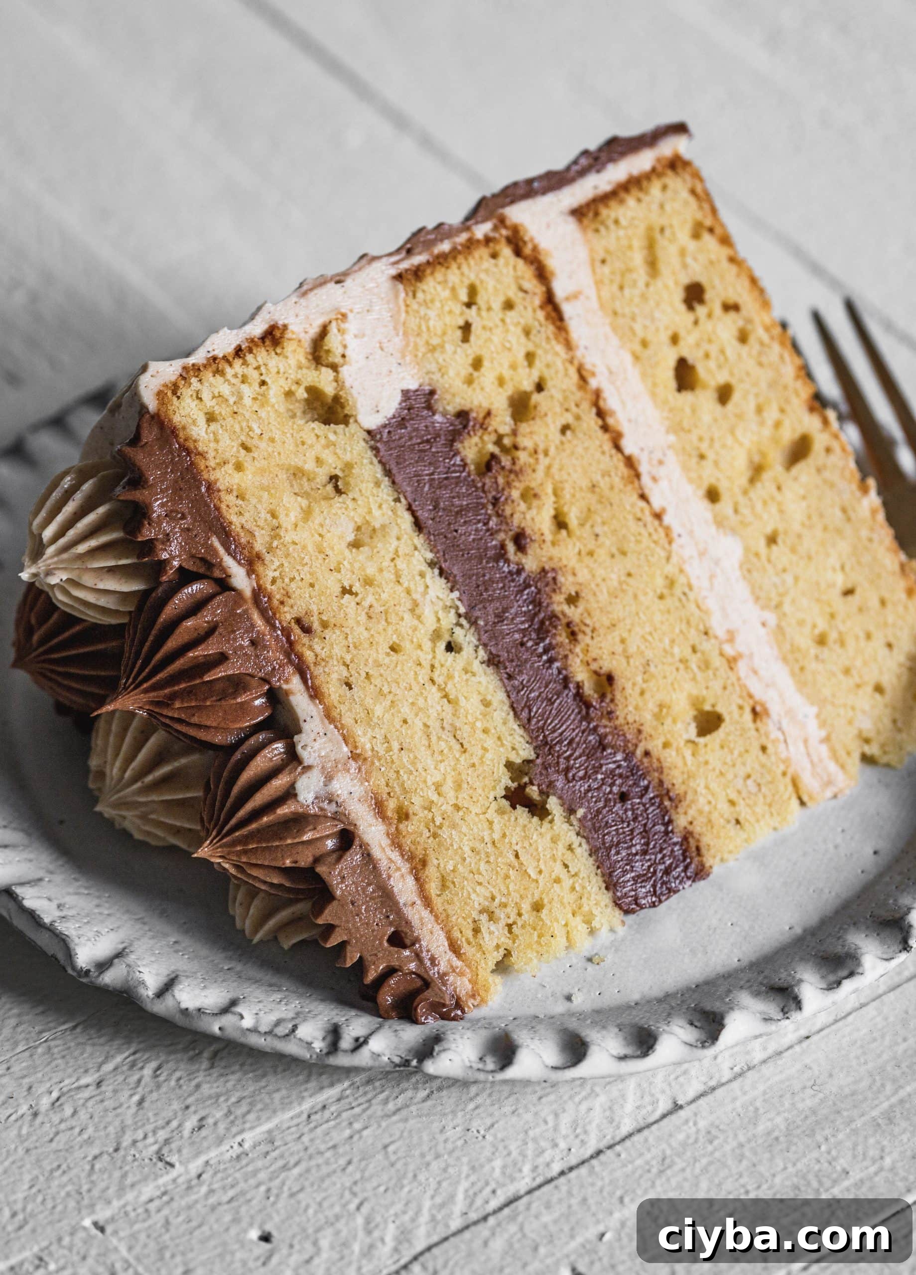 slice of apple cider cake