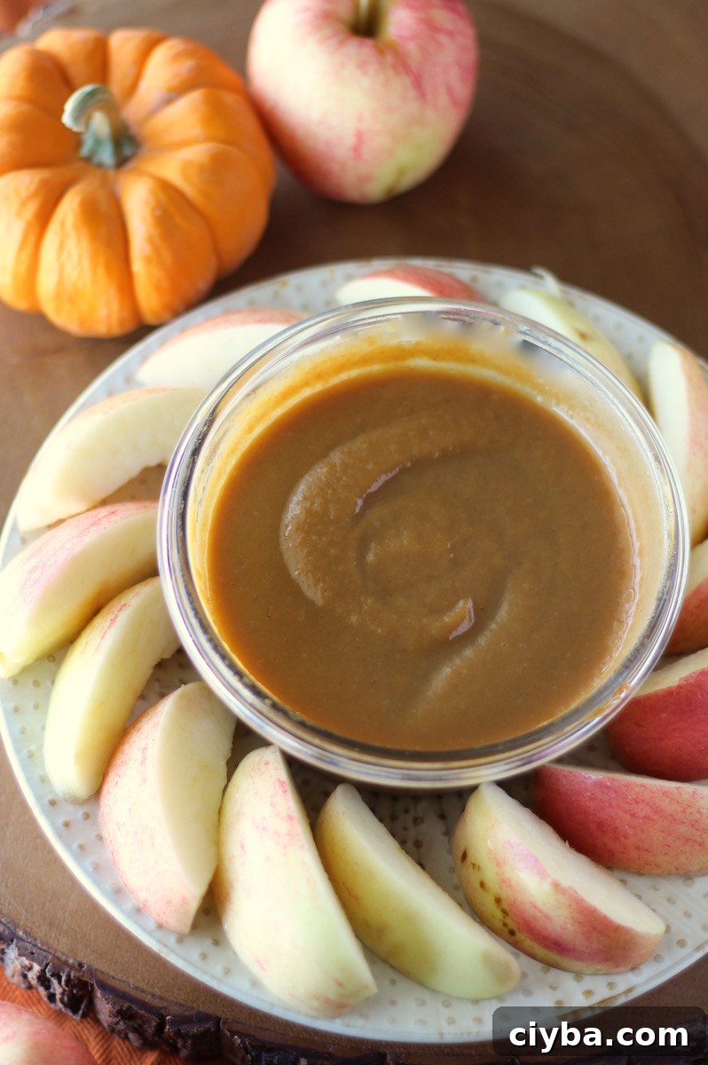 Pumpkin Salted Caramel Sauce (AIP) - this sweet, salty, pumpkin-y sauce can be whipped up in 20 minutes! Make a batch and keep it on hand for the week! | fedandfulfilled.com