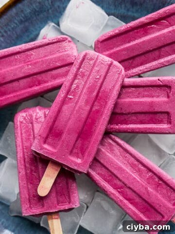 Strawberry-Beet Popsicles