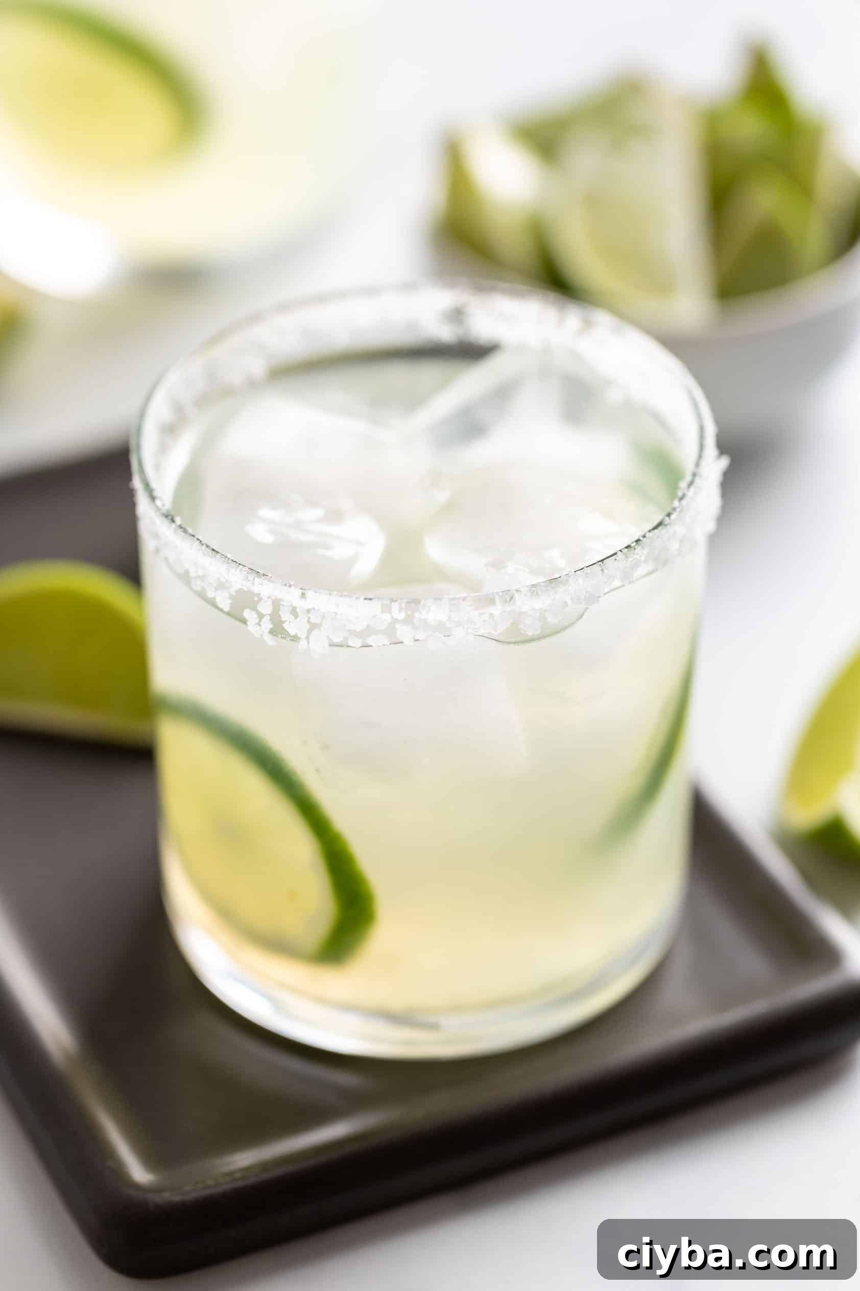 Cocktail with tequila and lime juice.