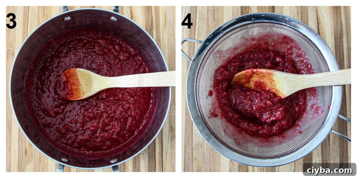Steps three and four of the recipe process.