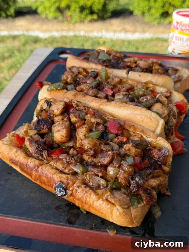 Blackened Chicken Thigh Cheesesteak