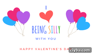 Printable Silly String Valentine design