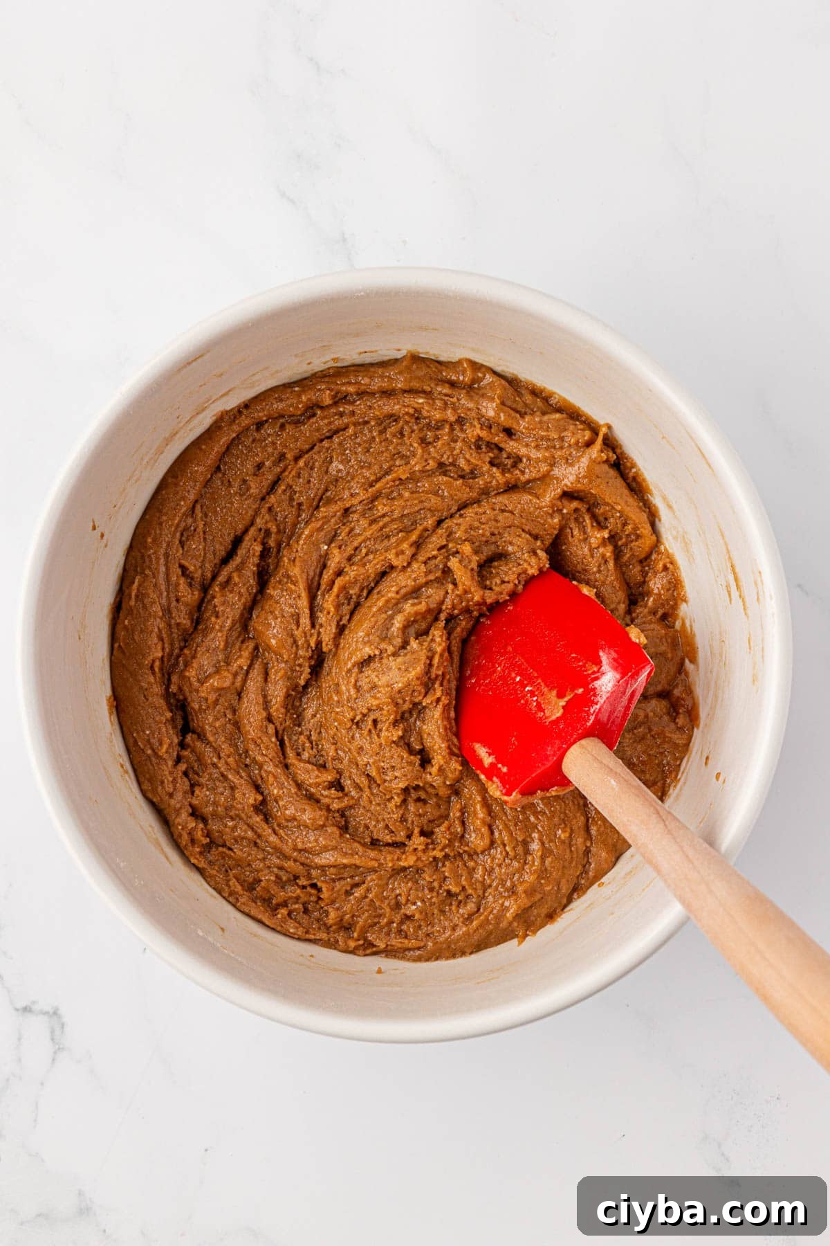 cake mix spice cookie dough mixed together