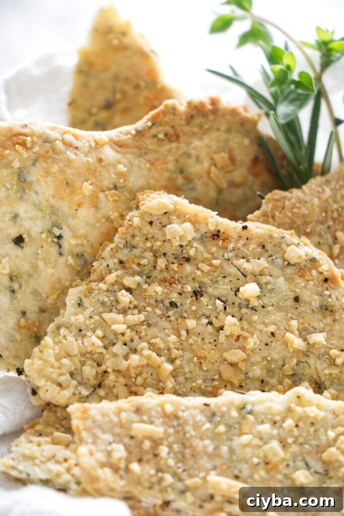 Rustic crackers made with sourdough discard.