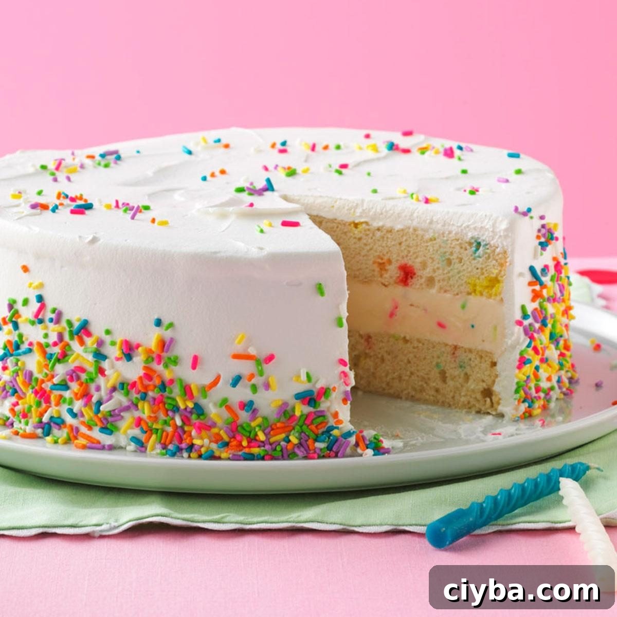 Image for Vanilla Funfetti Ice Cream Cake