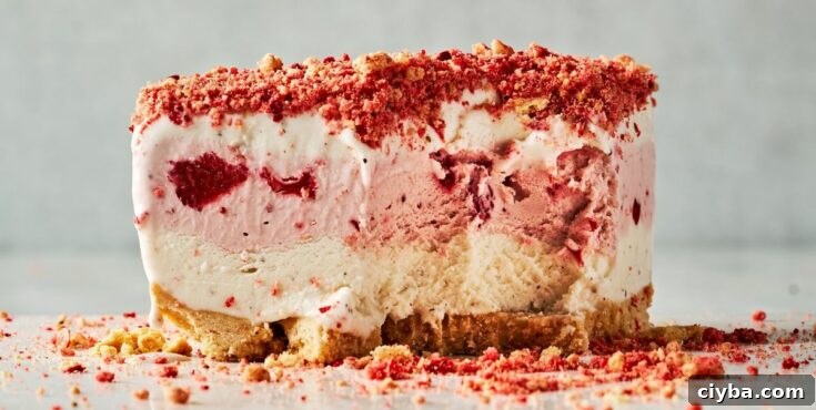 Image for Strawberry Shortcake Ice Cream Cake Recipe