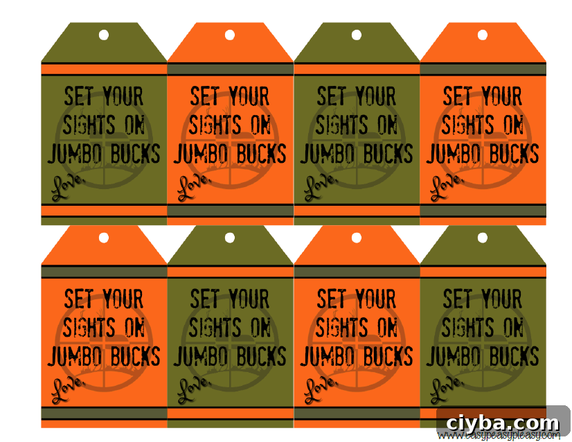 Free Printable Hunter Gift Tags.