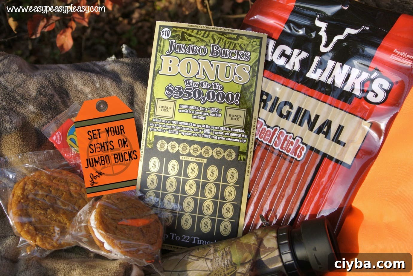 The perfect gift for the Hunter who has everything. Arkansas Scholarship Lottery Scratch Off Tickets with free printable gift tags.