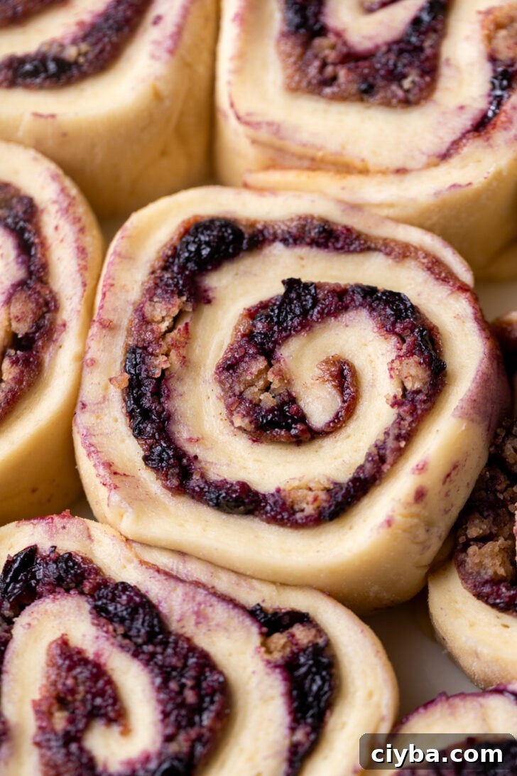 Raw rolls in a pan.