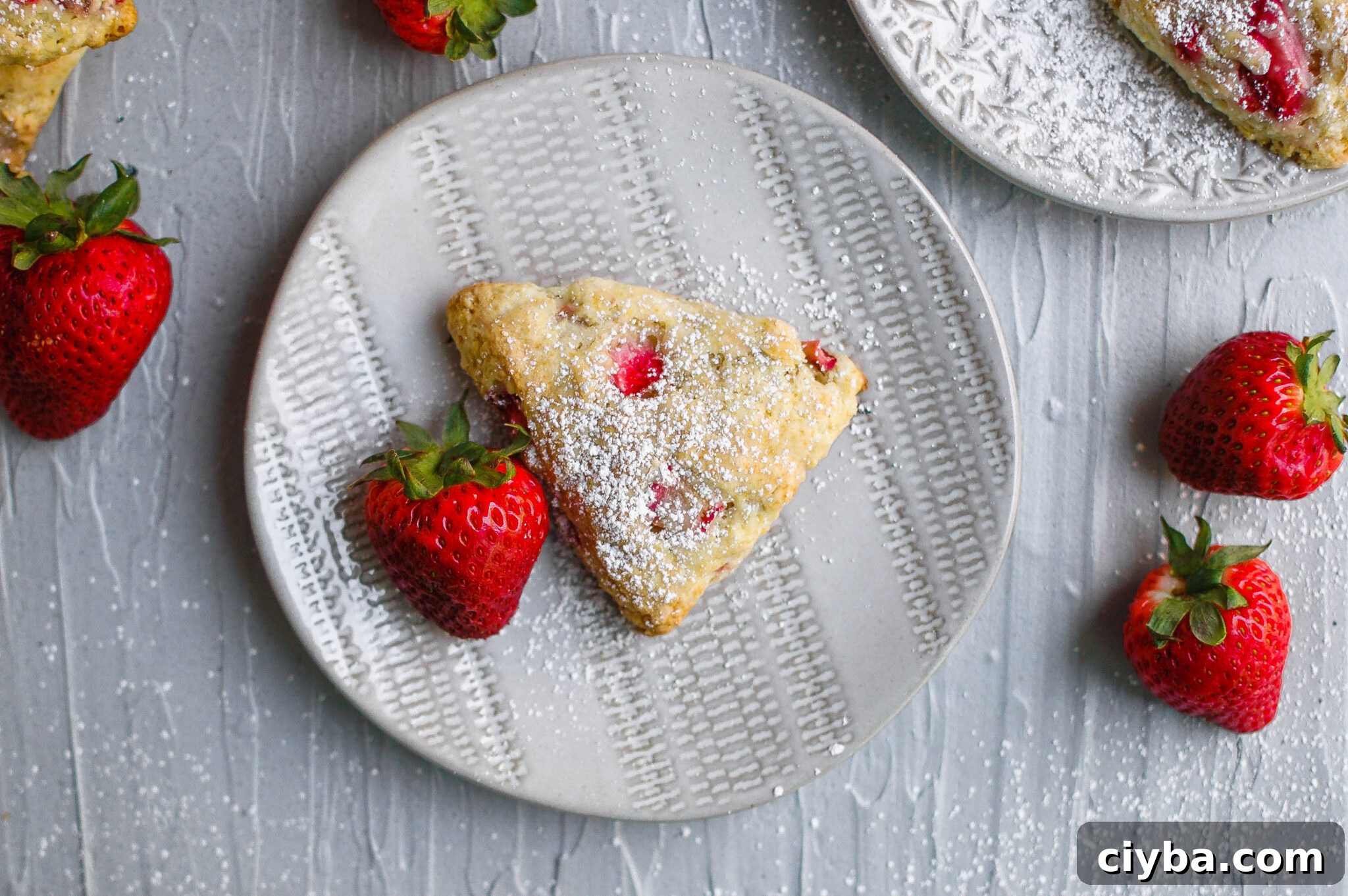 Strawberry Rhubarb Scones