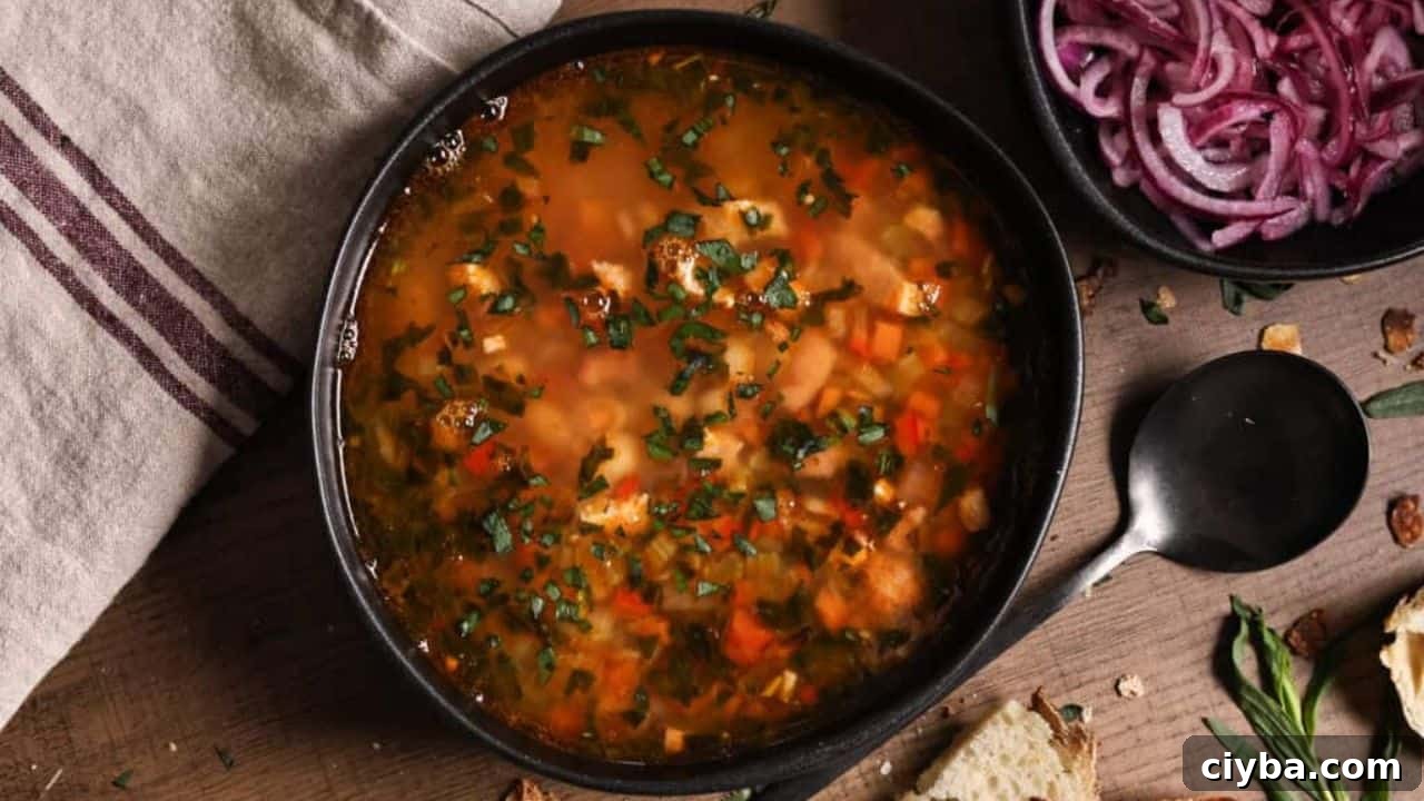 Smoked Bacon Bean Soup With Tarragon