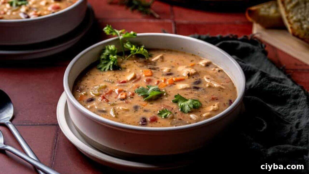 Creamy Three Bean Chicken Stew