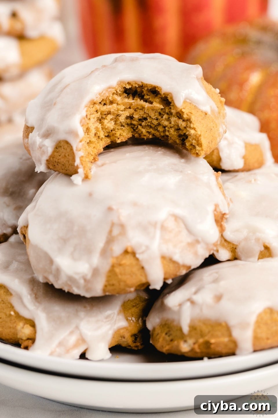 Glazed Pumpkin Cookies