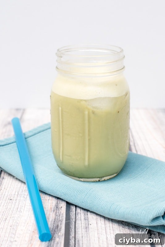 Love Starbucks iced green tea latte, but dislike the price and excess sugar? Try this light and creamy Healthy Copycat Iced Green Tea Latte recipe! With matcha green tea, almond milk, and natural sweetener, this homemade version takes just 2 minutes to whip up and is dairy-free, soy-free, refined sugar-free, and far cheaper!
