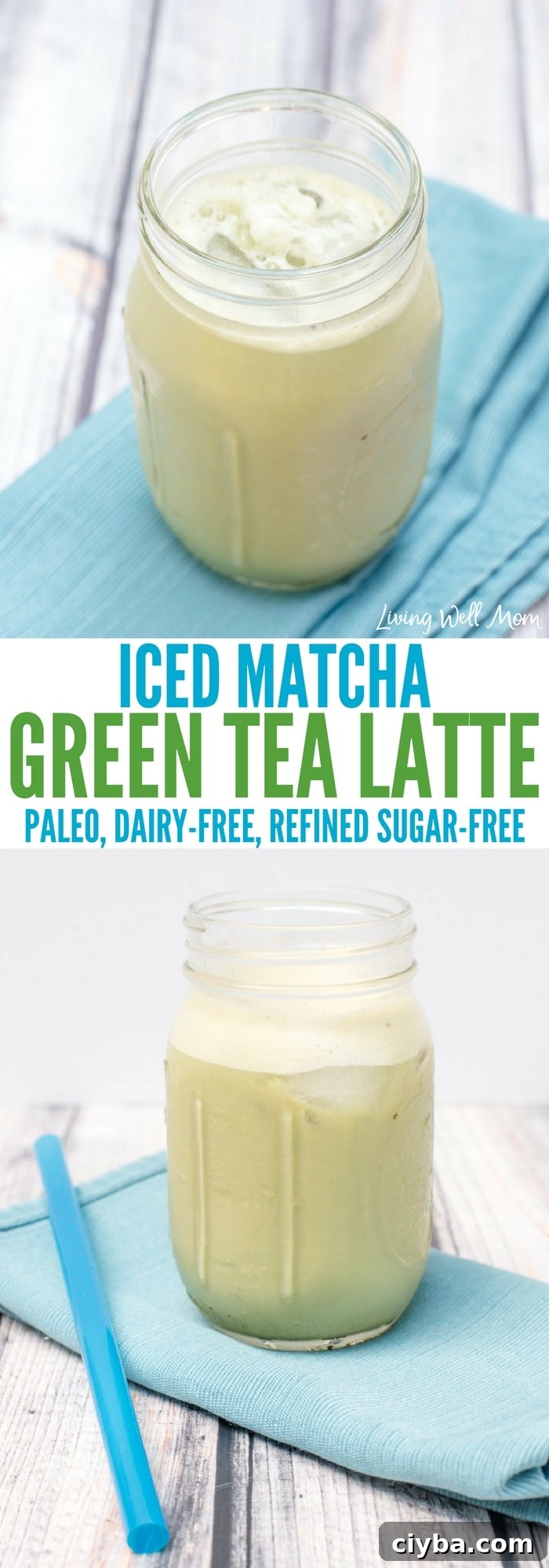 Love Starbucks iced green tea latte, but dislike the price and excess sugar? Try this light and creamy Healthy Copycat Iced Green Tea Latte recipe! With matcha green tea for a natural energy boost, almond milk, and natural sweetener, this homemade version takes just 2 minutes to whip up and is dairy-free, soy-free, refined sugar-free, and far cheaper!