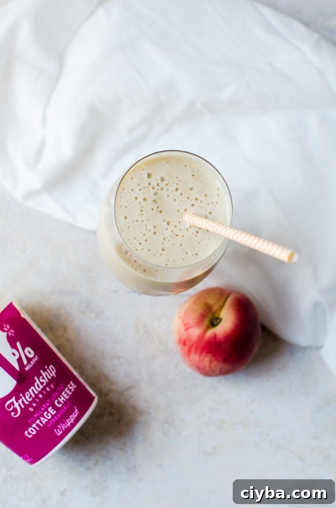 Roasted Peach Smoothie Recipe: Creamy Grilled Peach Drink 6 This roasted peach smoothie is the perfect way to get through those hot summer mornings