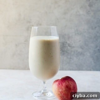 Roasted peach smoothie