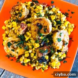 Blackstone shrimp bacon and corn