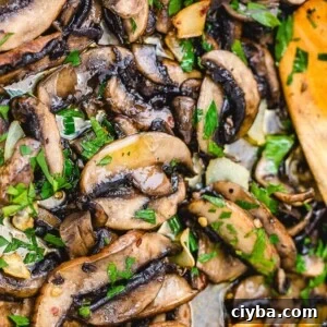 Easy sauteed mushrooms featured image.