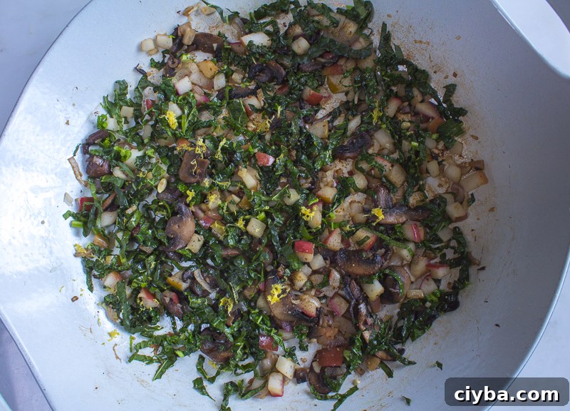 Saute the Fruits, Vegetables and Seasonings