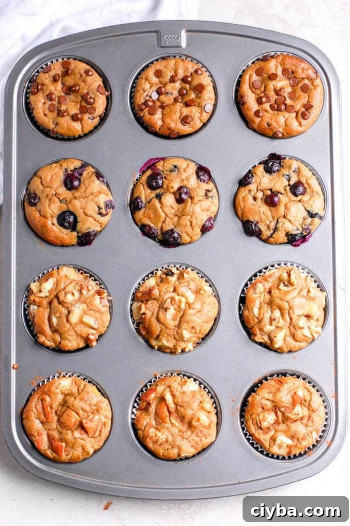 blender muffins in tray