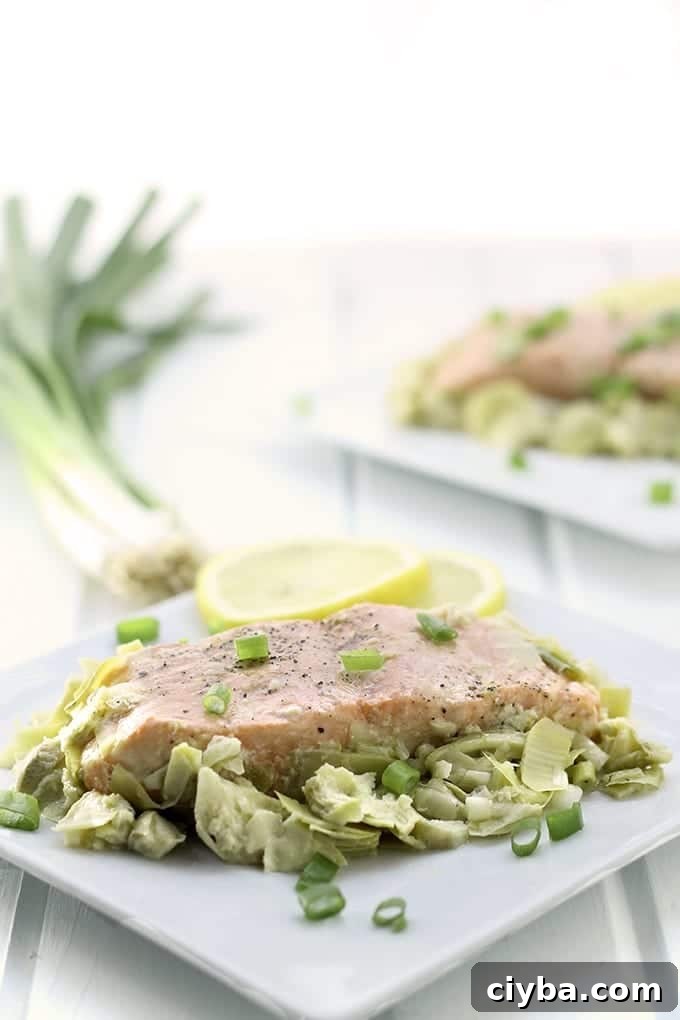 Lemon Artichoke Baked Salmon 2